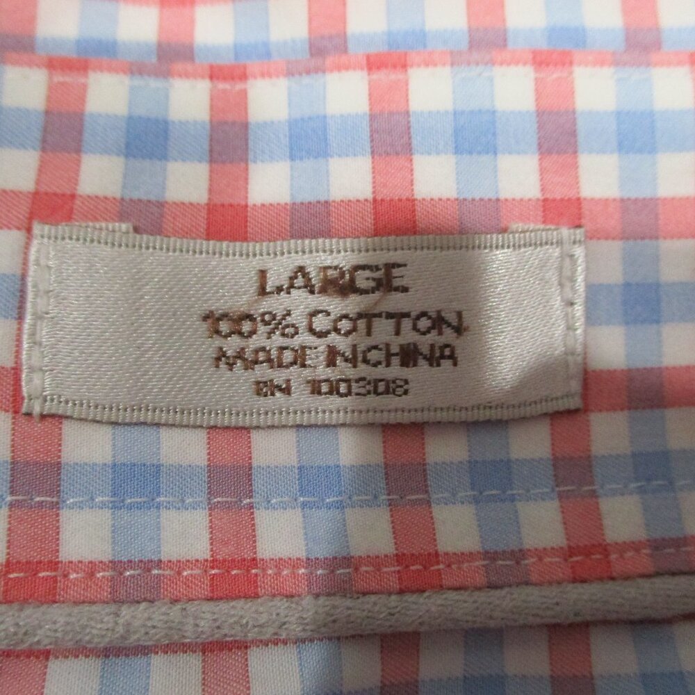*SOLD* Peter Millar Crown Finish Men's Long Sleeve Plaid Button Down Dress Shirt - Picture 4 of 4
